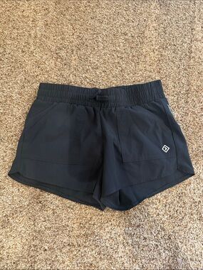 abercrombie kids Black Athletic Shorts with Front Pockets